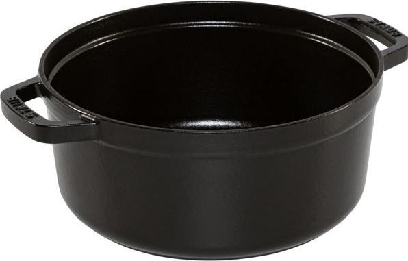 Actual product image Staub - Buster Punch Cocotte - Black - 24 cm (24 cm, Casserole + Stewpot, Cast iron)