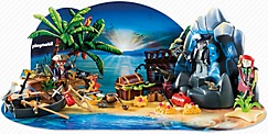 Actual product image Playmobil Advent calendar "Pirate Treasure Island"