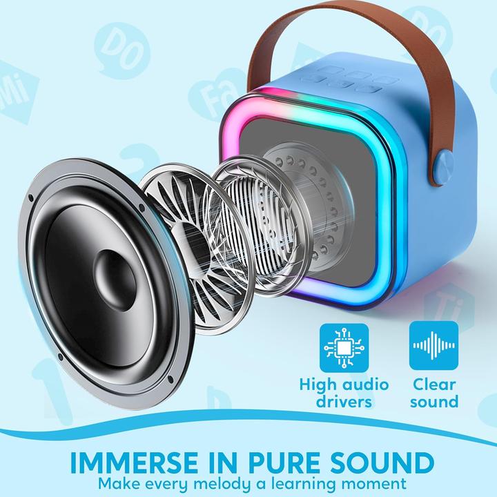 Produktbild Syncfun Karaoke-Maschine für Kinder mit Mikrofonen und Lichtern