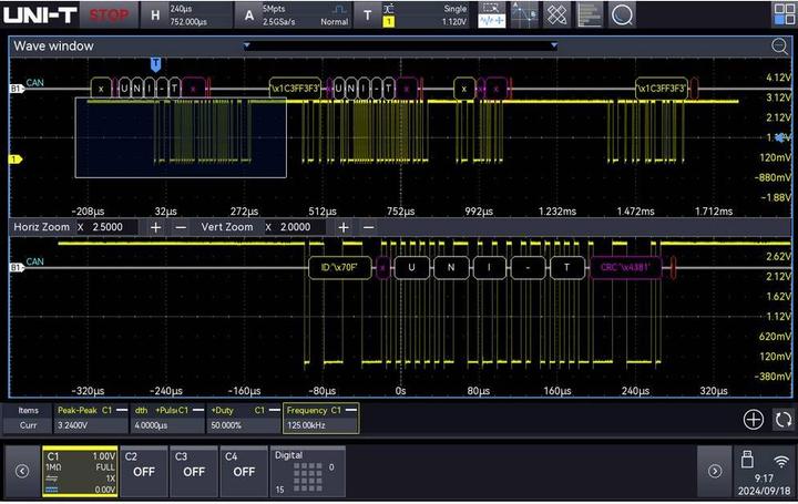 Uni-T MSO3000HD-AUTO Mess-Software Upgrade
