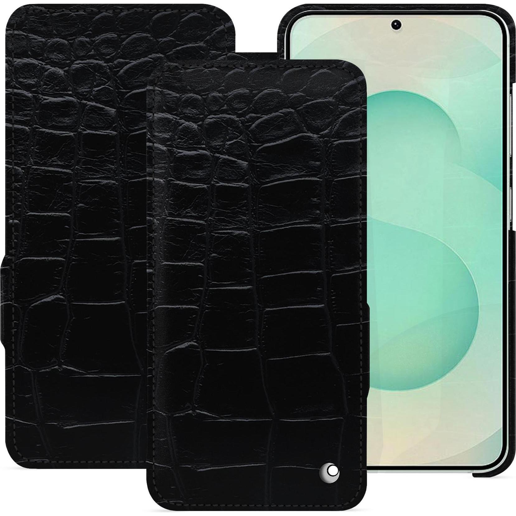 Noreve Lederschutzhülle horizontal (Samsung Galaxy S25+), Smartphone Hülle, Schwarz