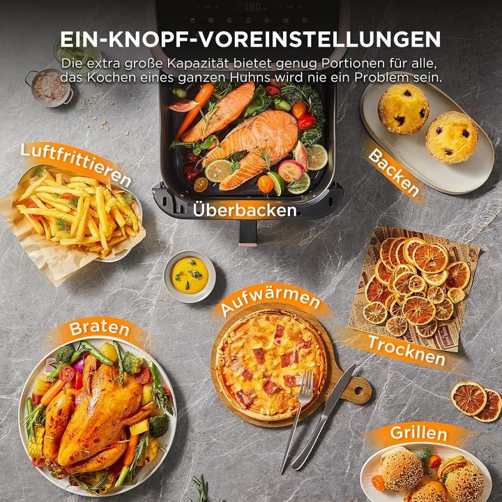 Produktbild Midea Air fryer 8 in 1 frying roasting baking reheating dehydrating