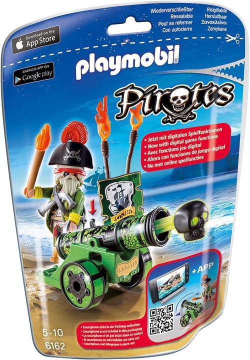 Produktbild Playmobil Grüne App-Kanone mit Piratenkapitän (6162)