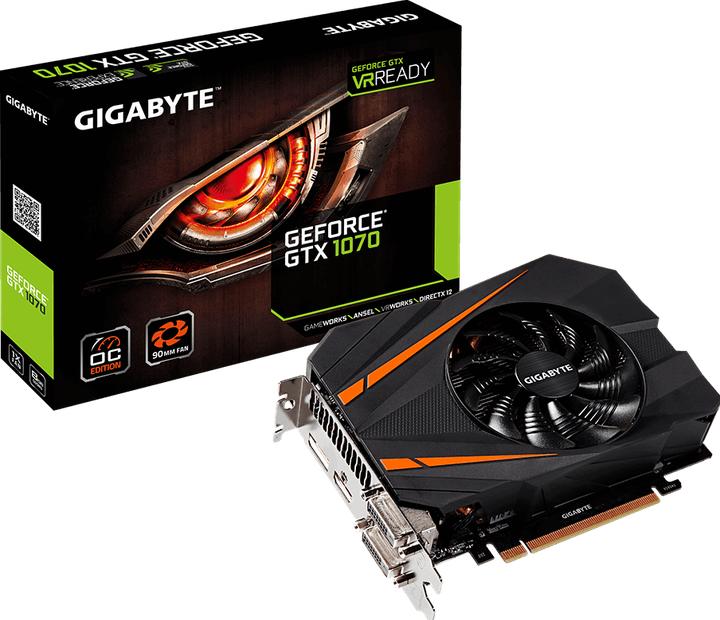 Actual product image Gigabyte GeForce GTX 1070 Mini ITX OC (8 GB)