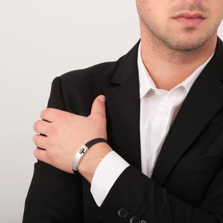 Immagine prodotto Morellato Braccialetto Moody (23 cm, Acciaio inossidabile, Cuoio)