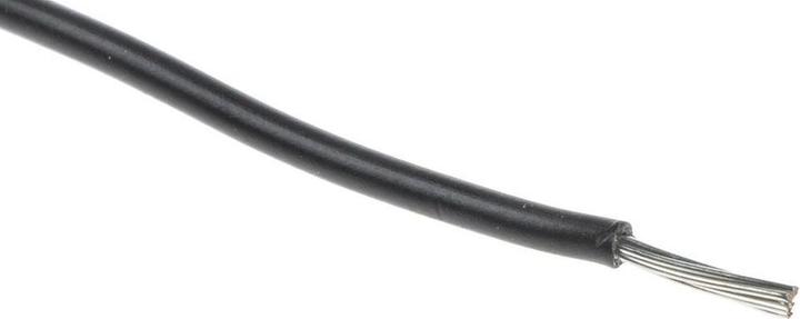 Actual product image RS PRO UL1430 Hook-up wire 24AWG Black 100m (100 m)