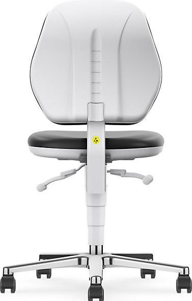 Produktbild Bimos Reinraum-Arbeitsstuhl, mit Rollen, Kunstlederbezug mit Permanentkontakt (47 - 61 cm)
