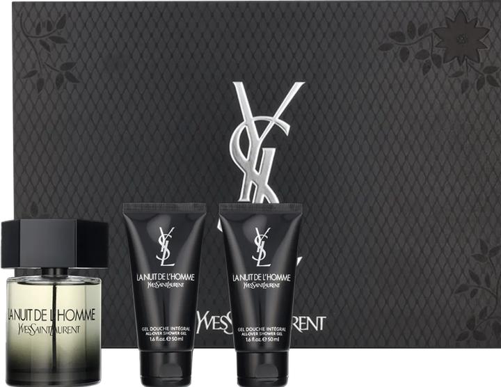 Actual product image Yves Saint Laurent La Nuit de l'Homme Eau de Toilette 100ml Set + Showergel 50ml + Showergel 50ml (Perfume set)
