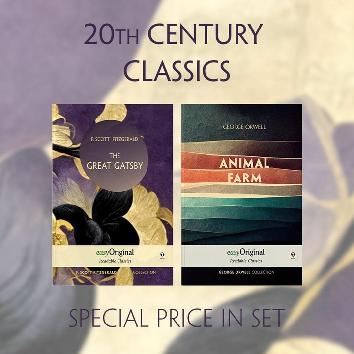 Produktbild 20th Century Classics Books-Set (with 2 MP3 Audio-CDs) - Readable Classics - Unabridged english (Englisch, F. Scott Fitzgerald, George Orwell, 2023)