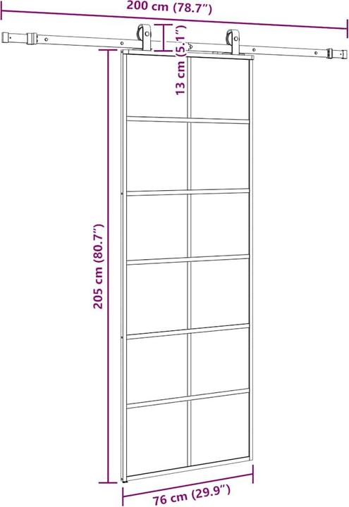 Image du produit vidaXL Schiebetür