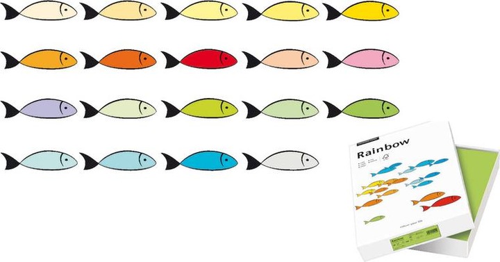 Actual product image Rainbow Copy paper (80 g/m², 500 x, A4)