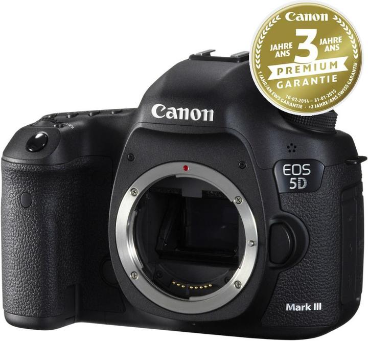 Produktbild Canon EOS 5D Mark III Body, 3 Jahre Premium-Garantie (22.30 Mpx, Vollformat)