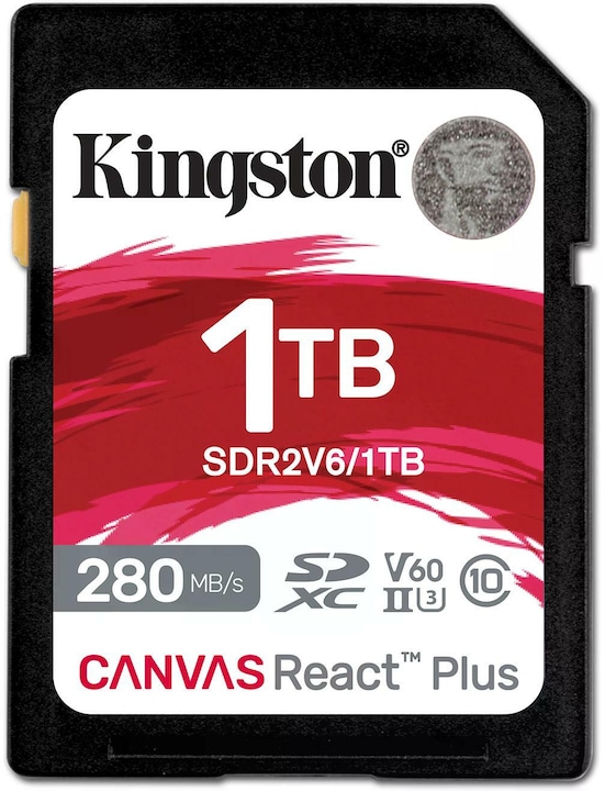 Productafbeelding Kingston Canvas React Plus (1000 GB, SDXC, U3, UHS-II)