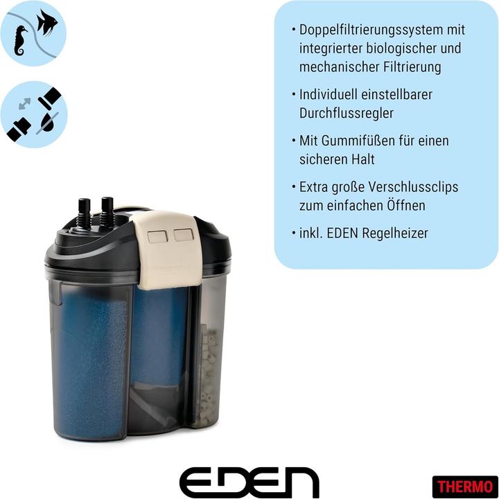 Produktbild Eden WaterParadise 94088 FET 200 Aquarium-Aussenfilter (200 l, Aussenfilter, Süsswasser)