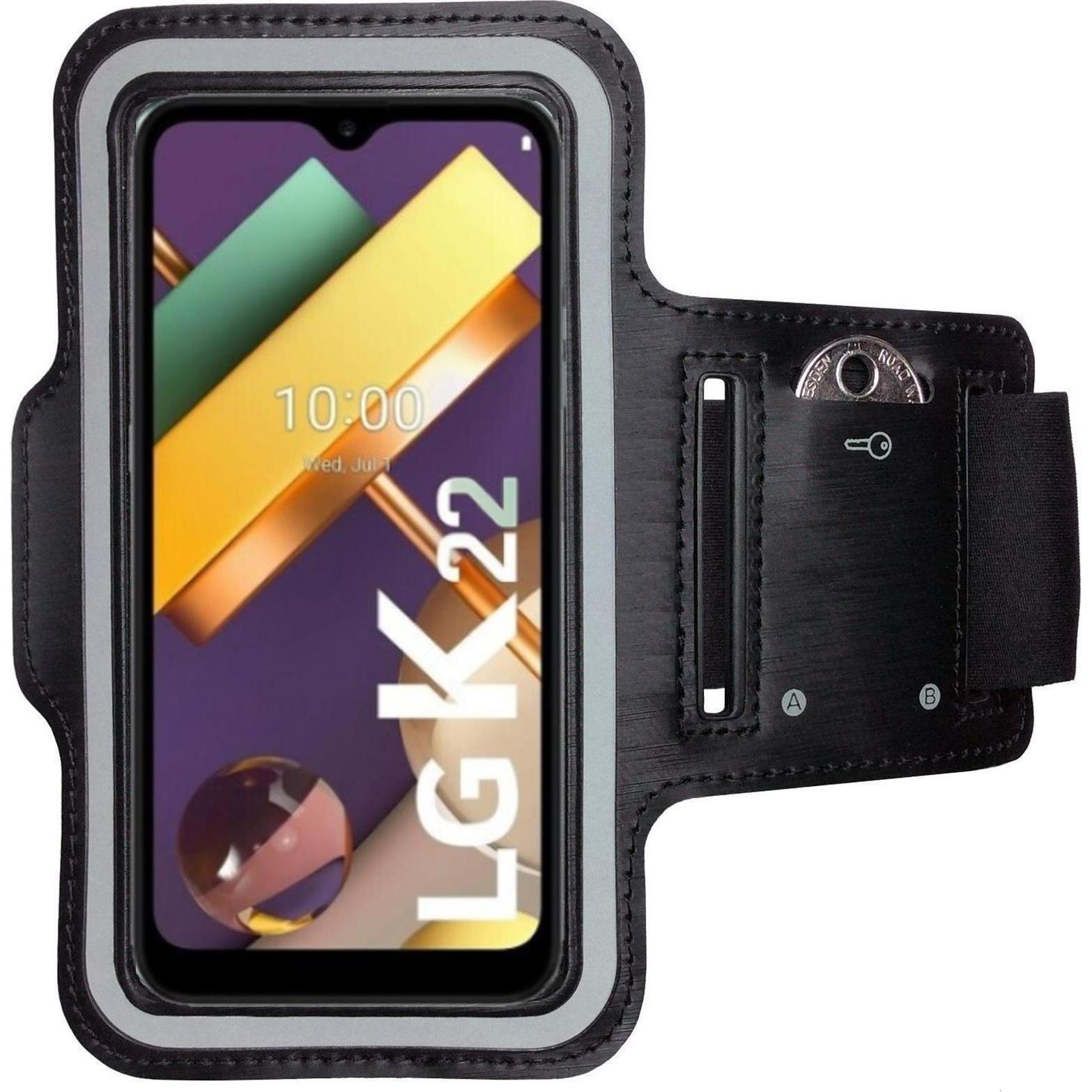 CoverKingz Sportarmband für LG K22, Smartphone Sportarmband, Schwarz