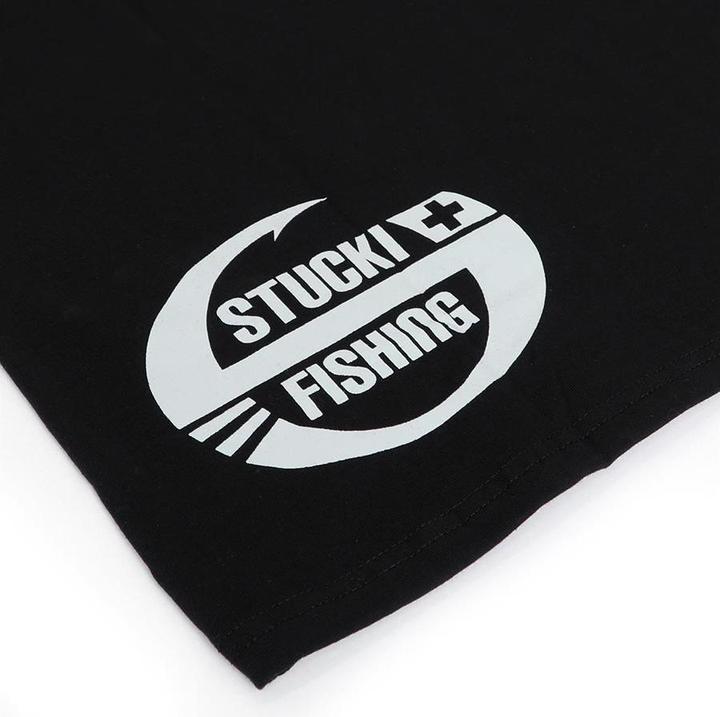 Actual product image Stucki Fishing T-Shirt Because Fanatics, Schwarz (S)