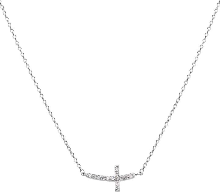 Actual product image Beneto Silver necklace with a cross AGS546 / 47