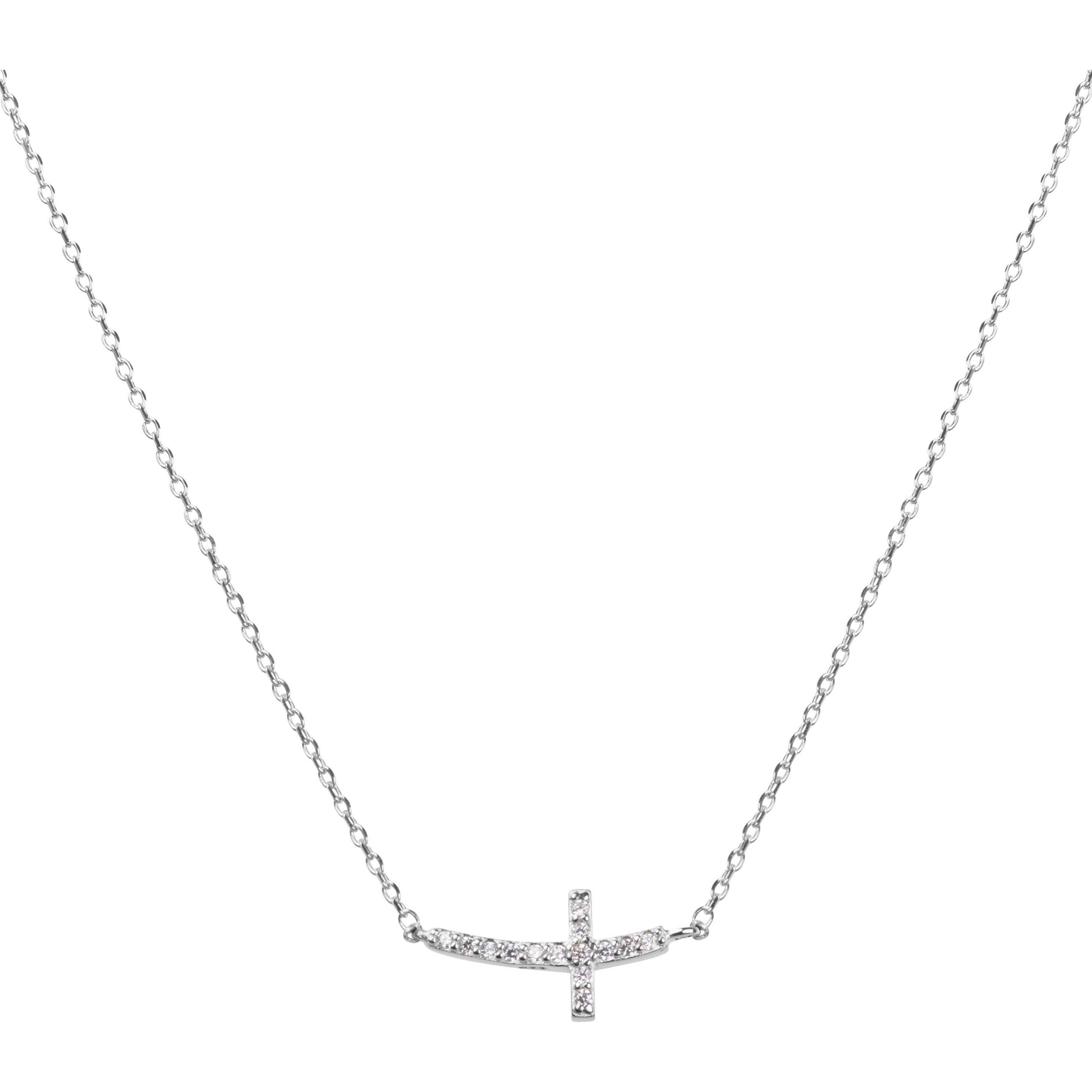 Beneto, Collana, Collana in argento con croce AGS546 / 47