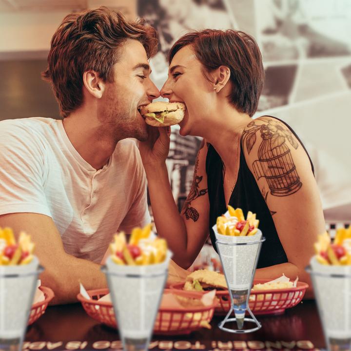 Produktbild Relaxdays 4x Pommeshalter