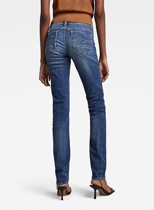 Produktbild G-Star Midge Zip Mid Straight Jeans medium indigo aged (W28/L30)