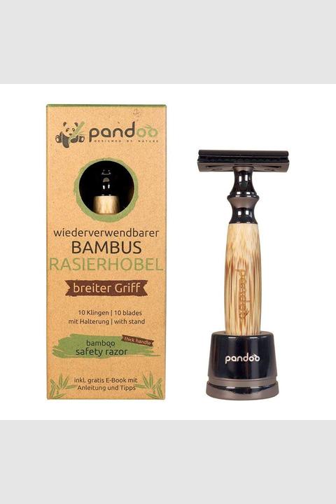 Image du produit Pandoo Rasoir en bambou avec manche en plastique