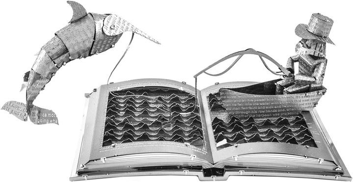 Produktbild Metal Earth constructie speelgoed The Old Man & The Sea Book Sculpture