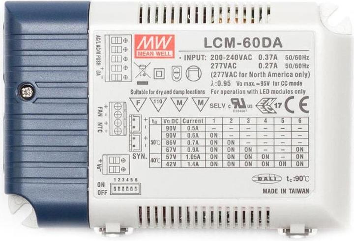 Produktbild MeanWell LCM-60DA LED-Treiber Konstants