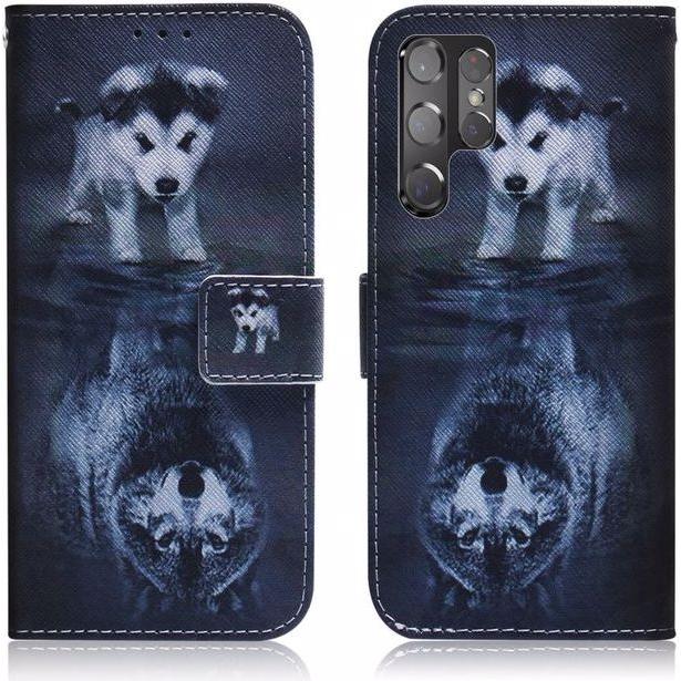 Thumbnail - MU Style Leder Bookcover Image Series (Samsung Galaxy S22 Ultra), Smartphone Hülle, Mehrfarbig