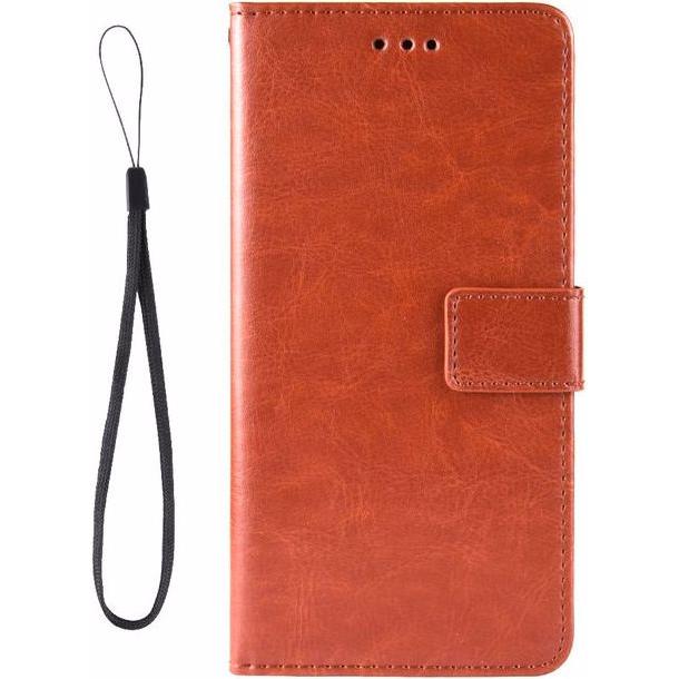 MU Classic Crazy Horse III Leder Bookcover Series (Nokia C30), Smartphone Hülle, Braun