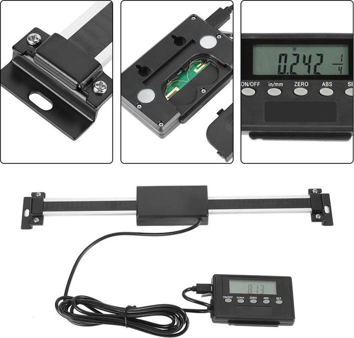 Actual product image Hilitand Lineare Skala DRO für Fräsmaschinen (20 cm)