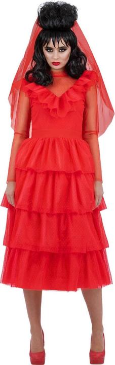 Beetlejuice Womens/Ladies Lydia Deetz Bride Costume Set