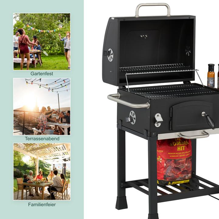 Produktbild Relaxdays Holzkohlegrillwagen (56.50 cm)