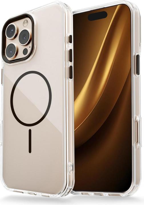 Actual product image OEM Clear Thin Mag case for iPhone 13 6,1" black (Apple iPhone 13)