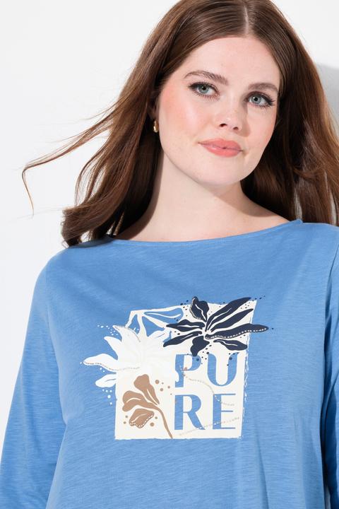Produktbild Ulla Popken Shirt, PURE, U-Boot-Ausschnitt, 3/4-Arm (50, 52)