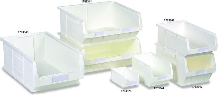 Immagine prodotto RS PRO Contenitore Euro, polipropilene bianco, 75mm x 165mm x 100mm, 1.27L, tipo senza coperchio