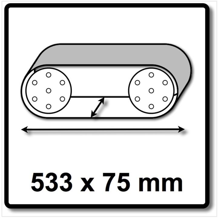 Produktbild Festool Schleifband L533X 75-P80 RU2/10 (P80)
