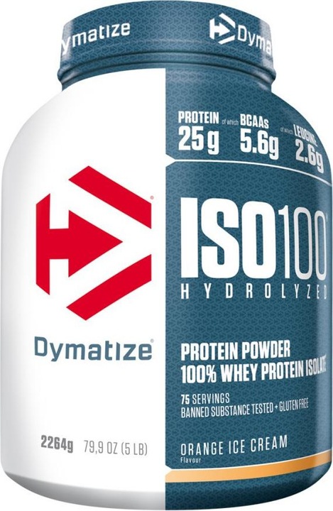 Actual product image Dymatize Iso 100 (Orange Ice Cream, 1 pcs., 2264 g)