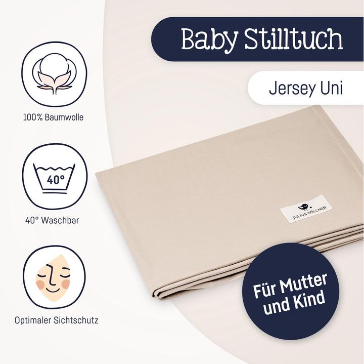 Image du produit Julius Zöllner Drap d'allaitement Jersey uni sable