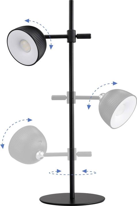 Actual product image Renkforce RF-6386962 LED table lamp LED black (220 lm)