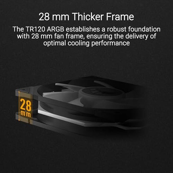 Produktbild ASUS Fan TUF GAMING TR120 FAN ARGB BLK 3IN1 (120 mm, 3 x)