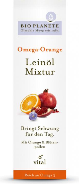 Actual product image Bio Planète Omega Orange Linseed Oil Mixture (100ml) (1 Piece, Oil, 238 g)