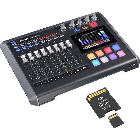 Tascam Mixcast 4 Podcast-Station mit Speicherkarte (Diverse), Audiorecorder