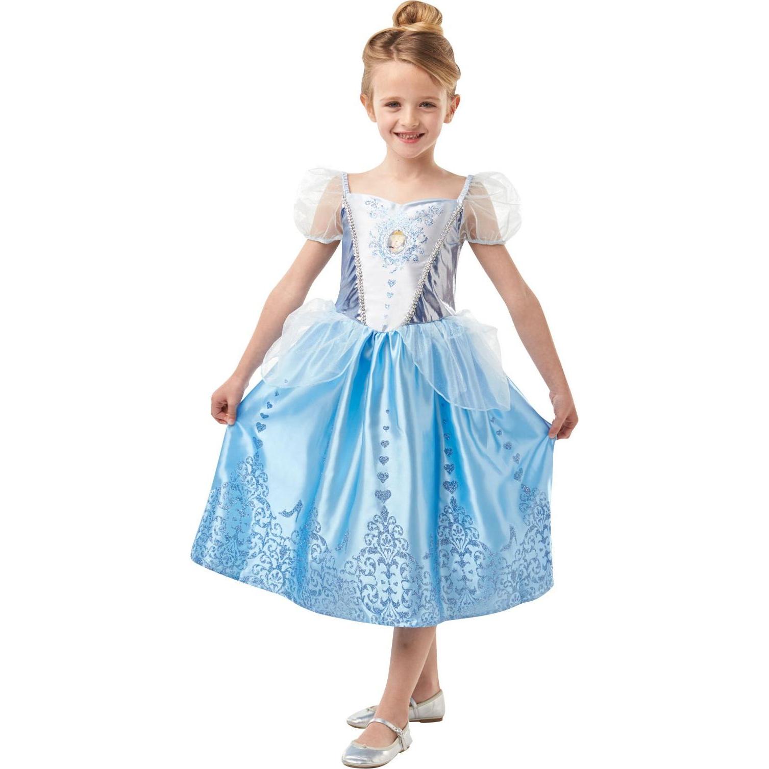 Rubies Disney Prinzessin Cinderella Glitzer Kinderkostüm (104)