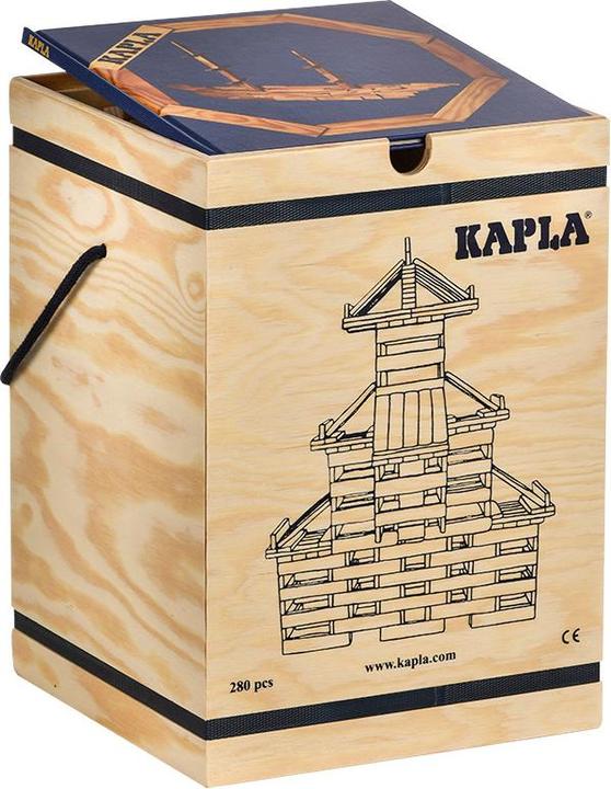 Kapla - Blank - Constructiespeelgoed - Blauw Voorbeeldboek - 280 Plankjes