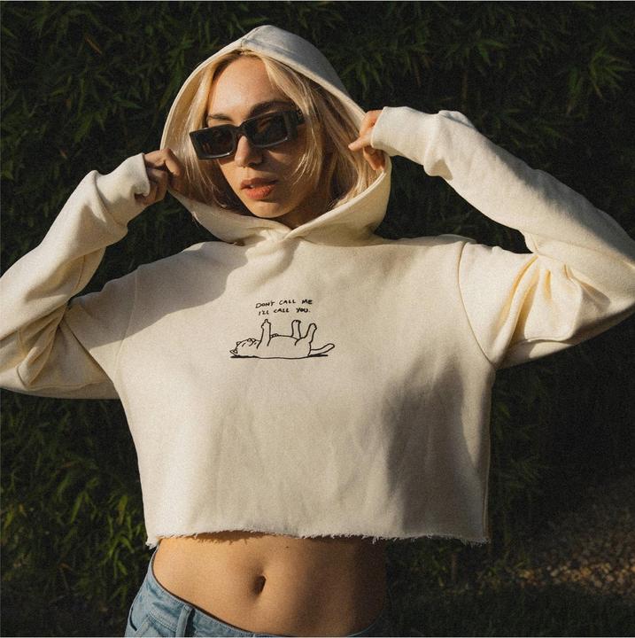 Produktbild RipnDip Don't Call Me Cropped Hoodie (M)
