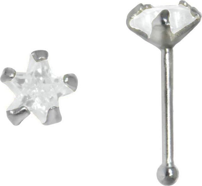 Produktbild Bijouteria Nasenpiercing (Zirkonia, Silber 925)