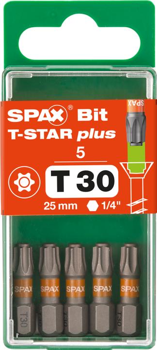 Produktbild Spax BIT T-STAR PLUS T30 25mm S (Innensechsrund TX)