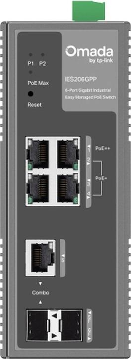 Productafbeelding TP-Link Omada Switch 6x Gb Industrial IES206GPP (6 Havens)