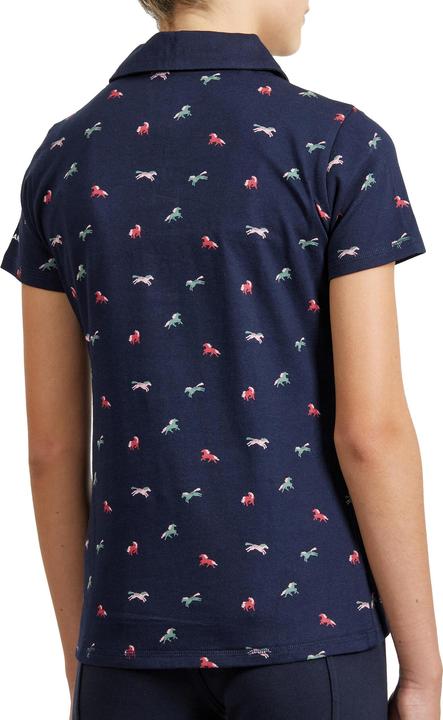 Produktbild Fouganza Reit-Poloshirt 140 kurzarm Kinder blau (128)