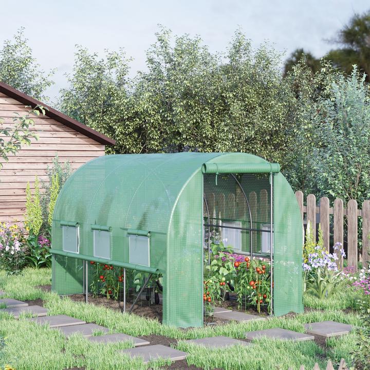 Actual product image Outsunny Foil greenhouse with zip door